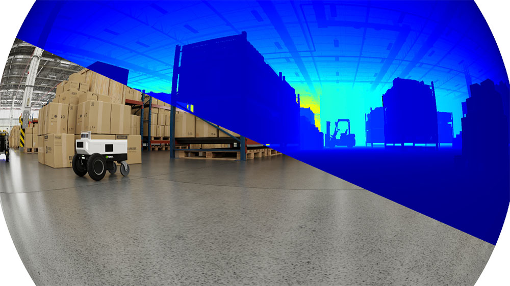 sensor data of robot in warehouse.
