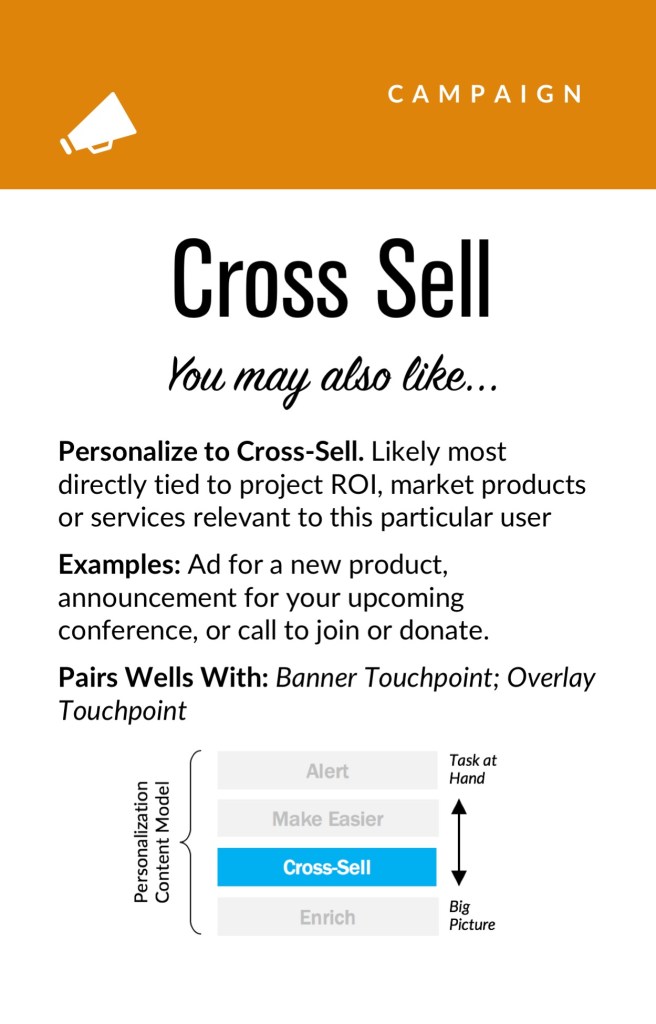 Cross Sell: You may also like…